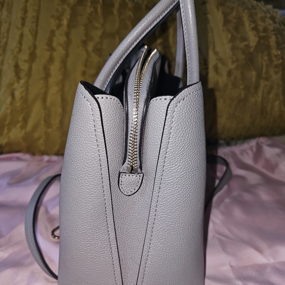 Kate Spade triple-compartment satchel convertible  - Taupe color - Picture 9 of 14